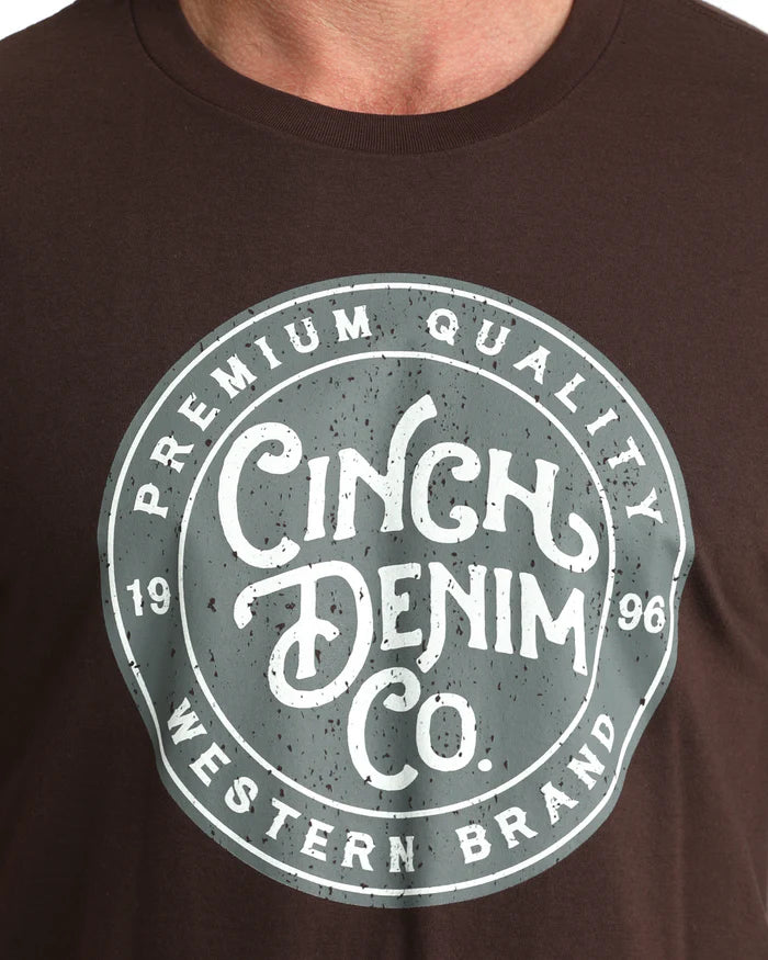 Cinch Men's Graphic Tee - Brown
