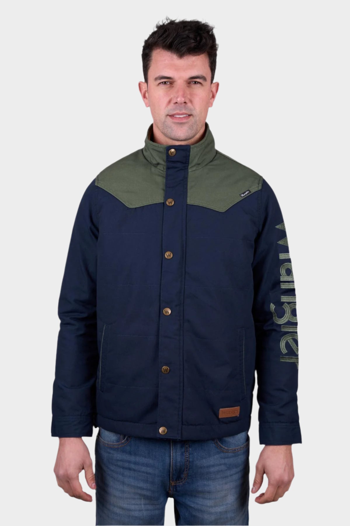 Wrangler Men’s Andrew Jacket - Navy/Cypress