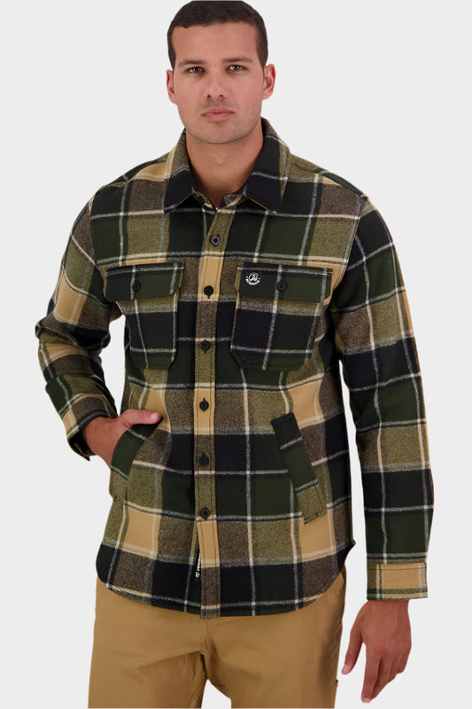 Swanndri Men's Kiaraki V3 Wool Shacket - Denver Check