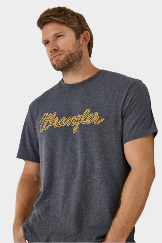 Wrangler® Men's Rope Logo T-Shirt - Asphalt
