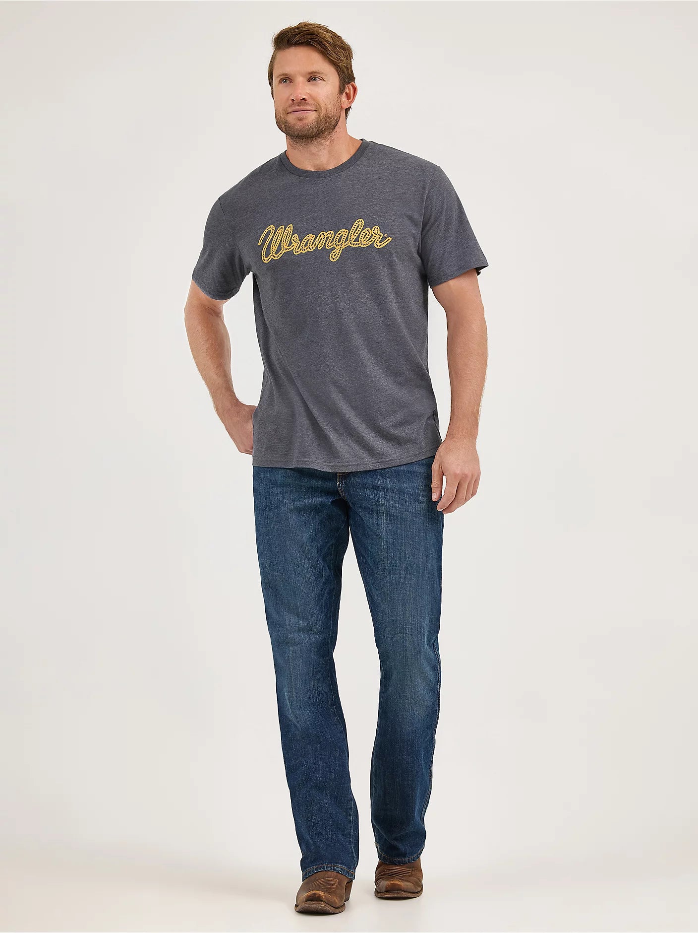 Wrangler® Men's Rope Logo T-Shirt - Asphalt