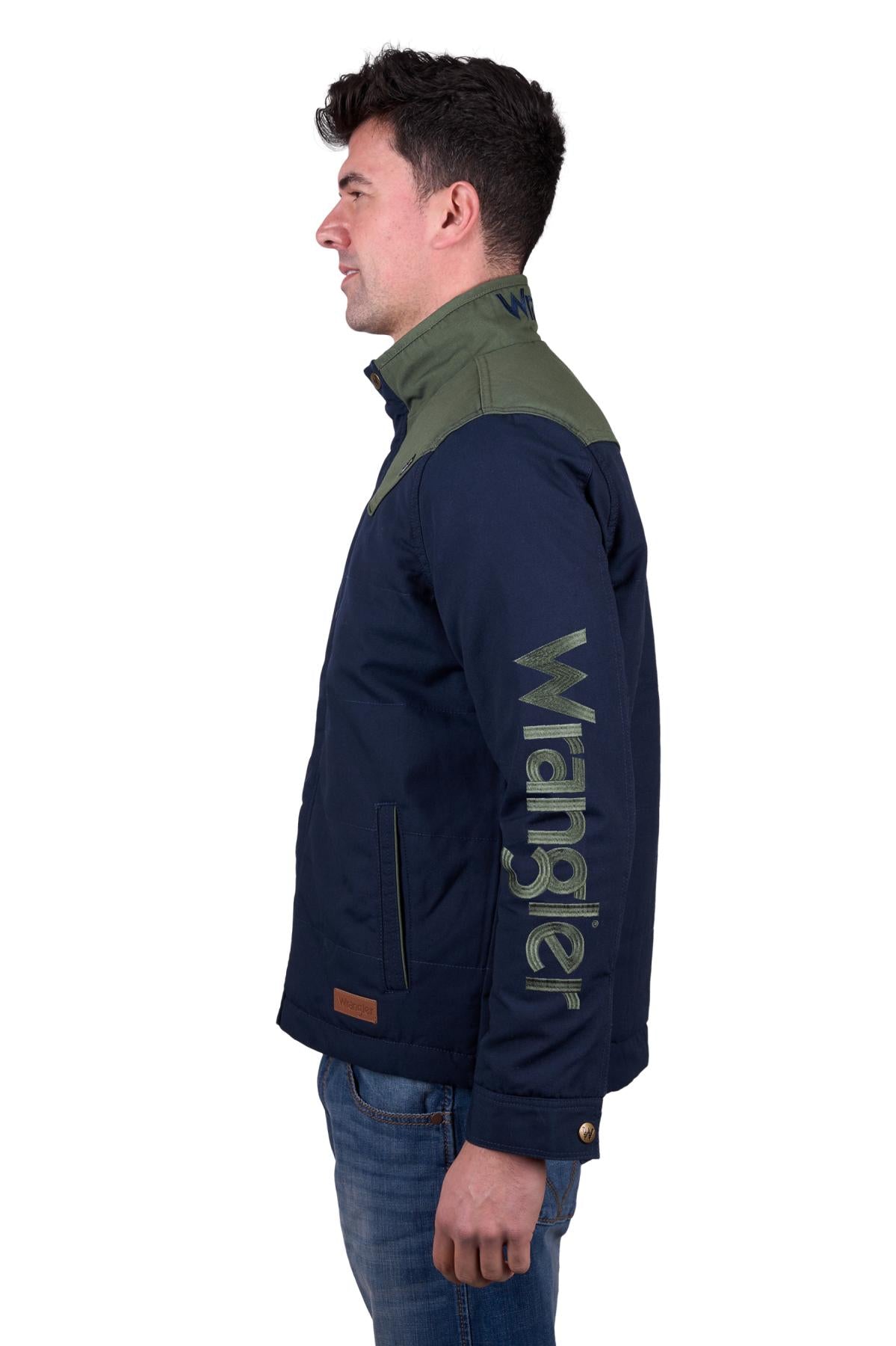 Wrangler Men’s Andrew Jacket - Navy/Cypress