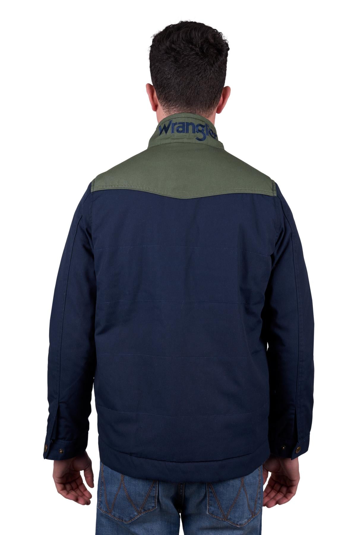 Wrangler Men’s Andrew Jacket - Navy/Cypress