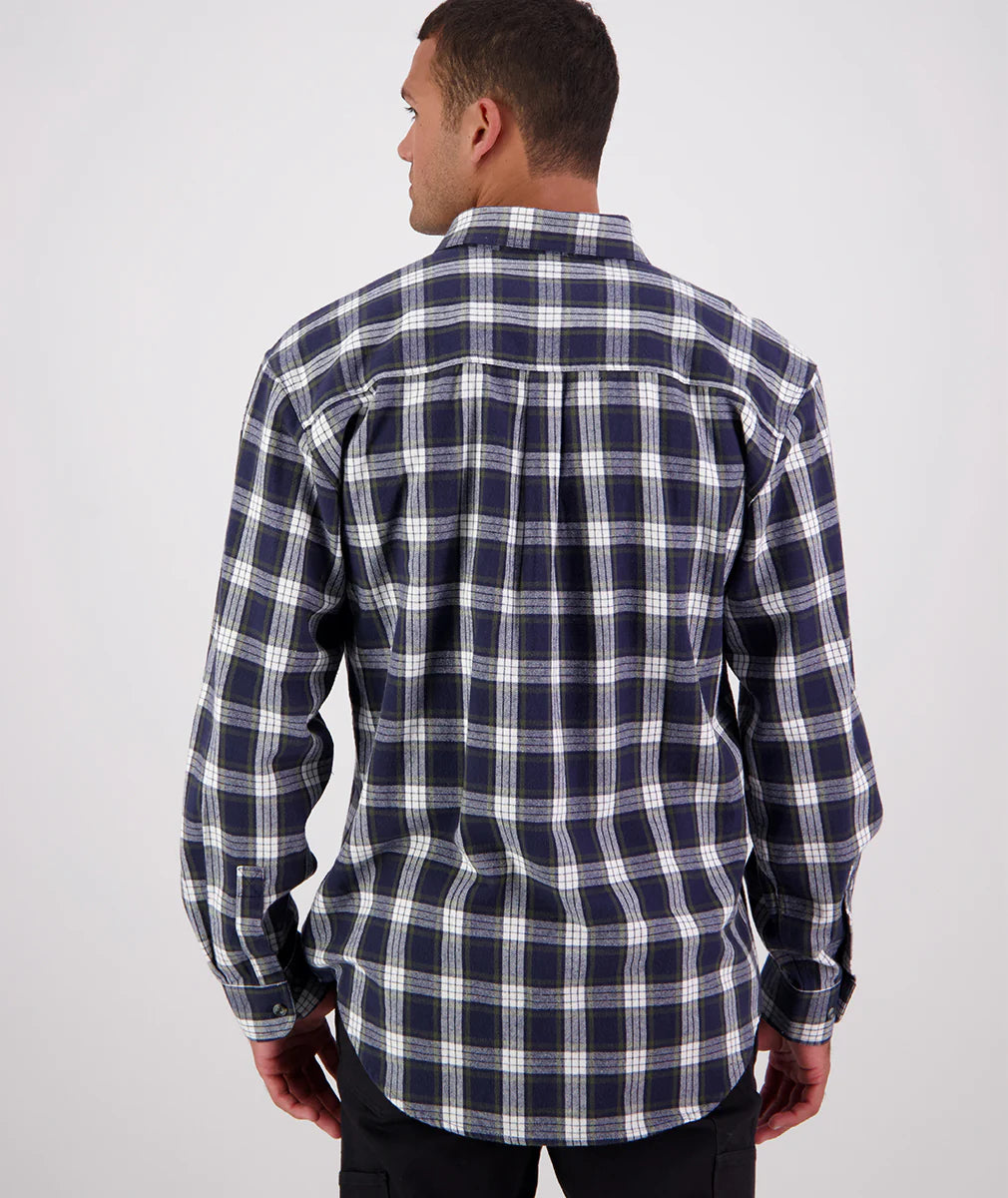 Swanndri Men's Barn Yarn Dye Long Sleeve Shirt