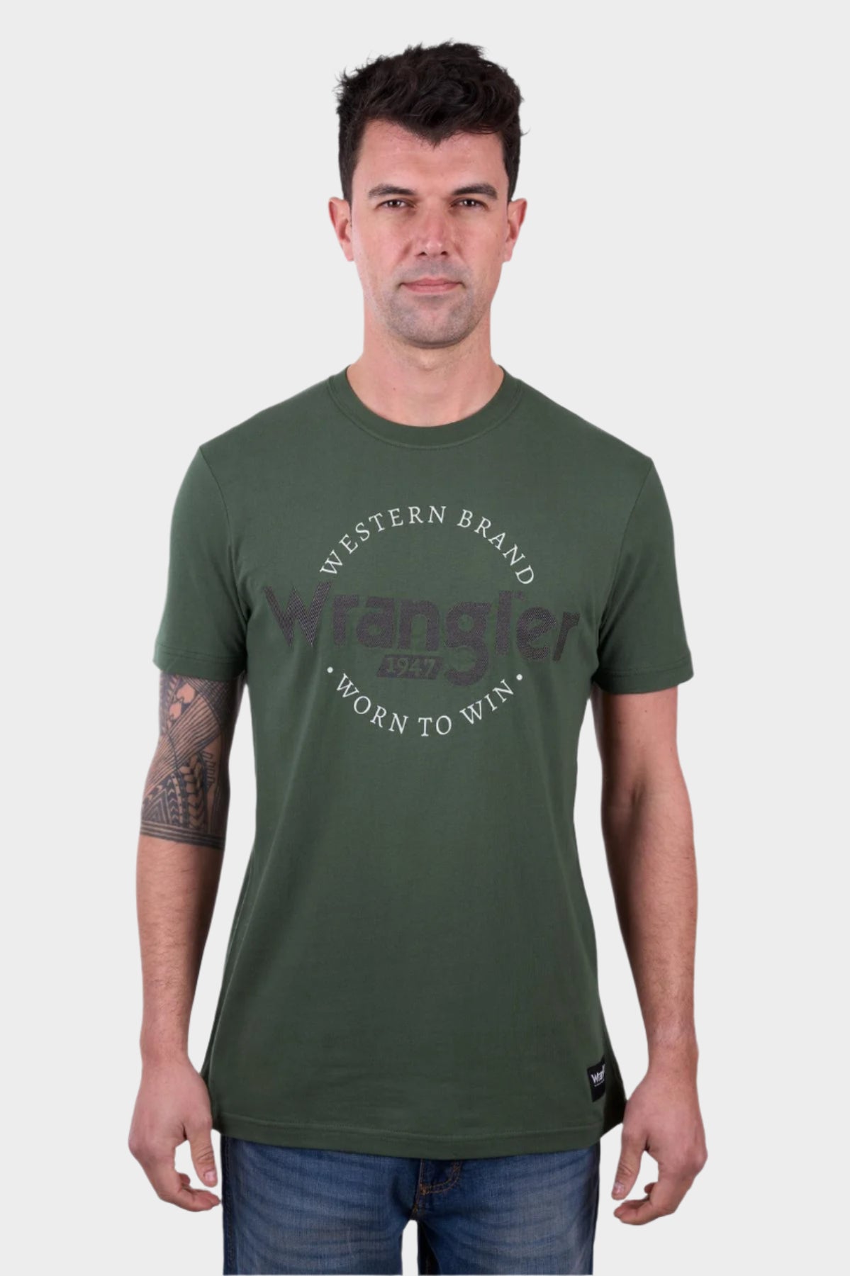 Wrangler Men’s Cole Short Sleeve Tee - Cypress