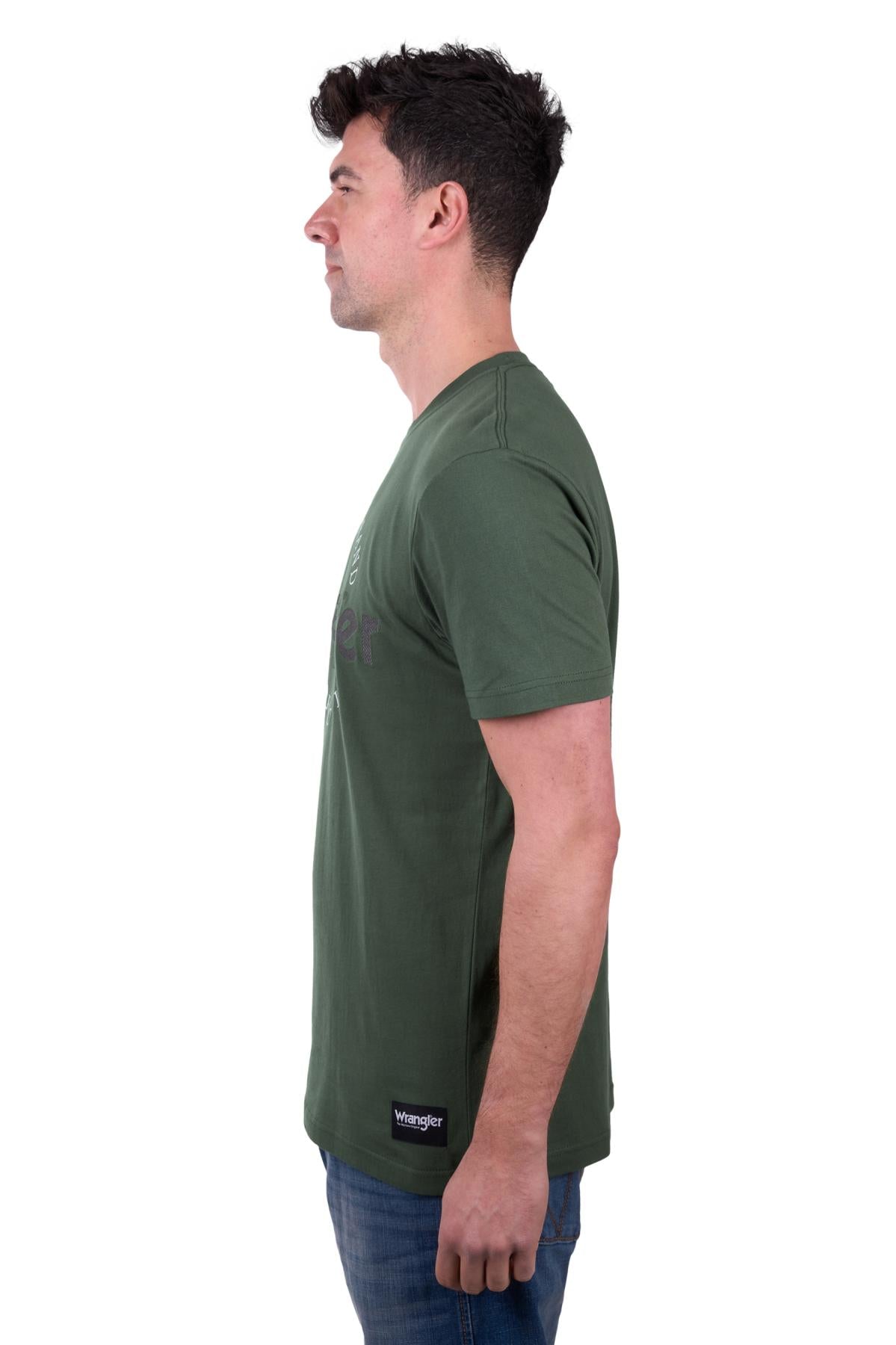 Wrangler Men’s Cole Short Sleeve Tee - Cypress