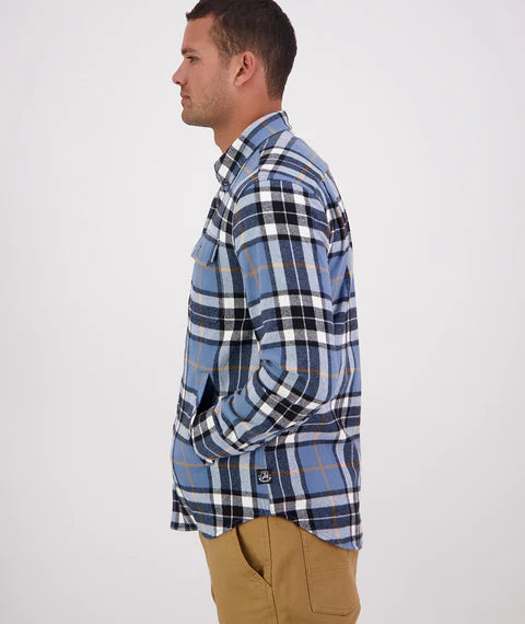Swanndri Men's Crofton Long Sleeve Shirt - Oceanview/Black Check