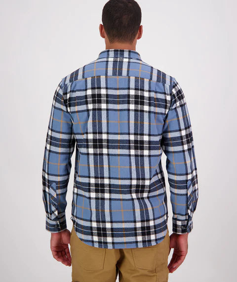 Swanndri Men's Crofton Long Sleeve Shirt - Oceanview/Black Check