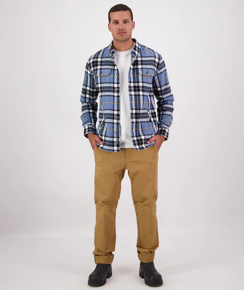 Swanndri Men's Crofton Long Sleeve Shirt - Oceanview/Black Check