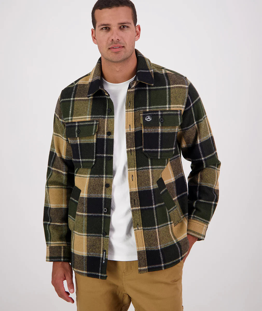 Swanndri Men's Kiaraki V3 Wool Shacket - Denver Check