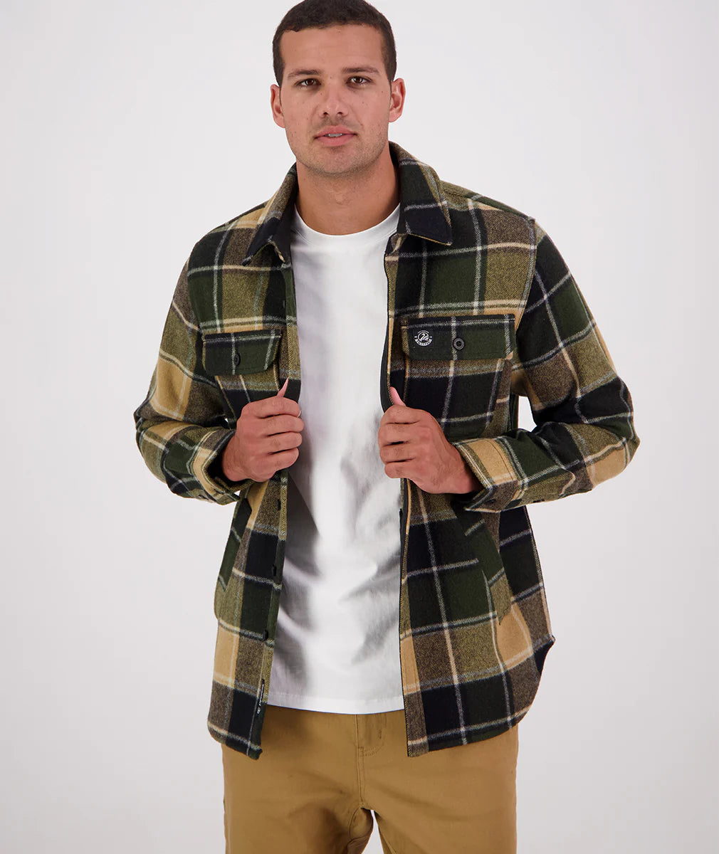 Swanndri Men's Kiaraki V3 Wool Shacket - Denver Check