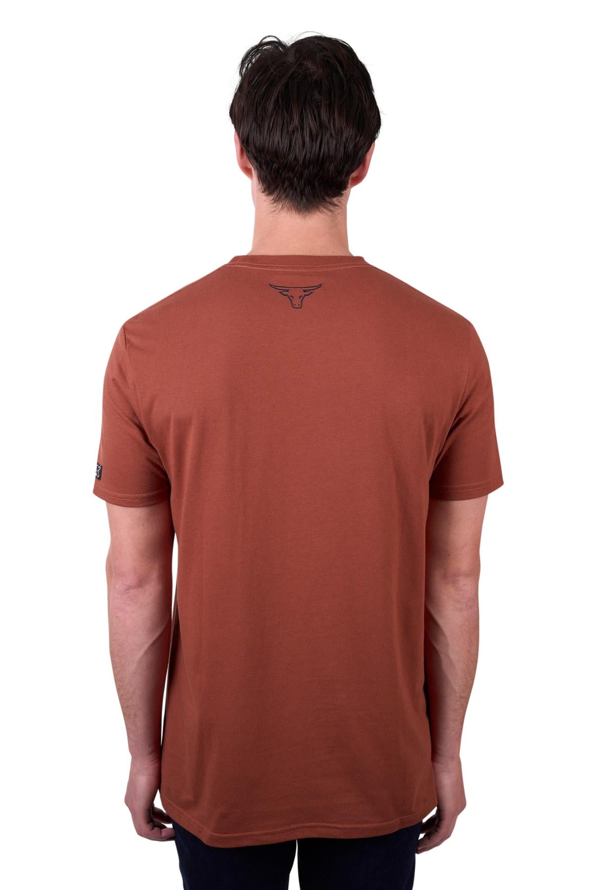 Pure Western Men’s Mack Short Sleeve Tee - Rust