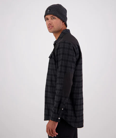 Men's Marton Stormshield Long Sleeve Shirt - Grey/Black
