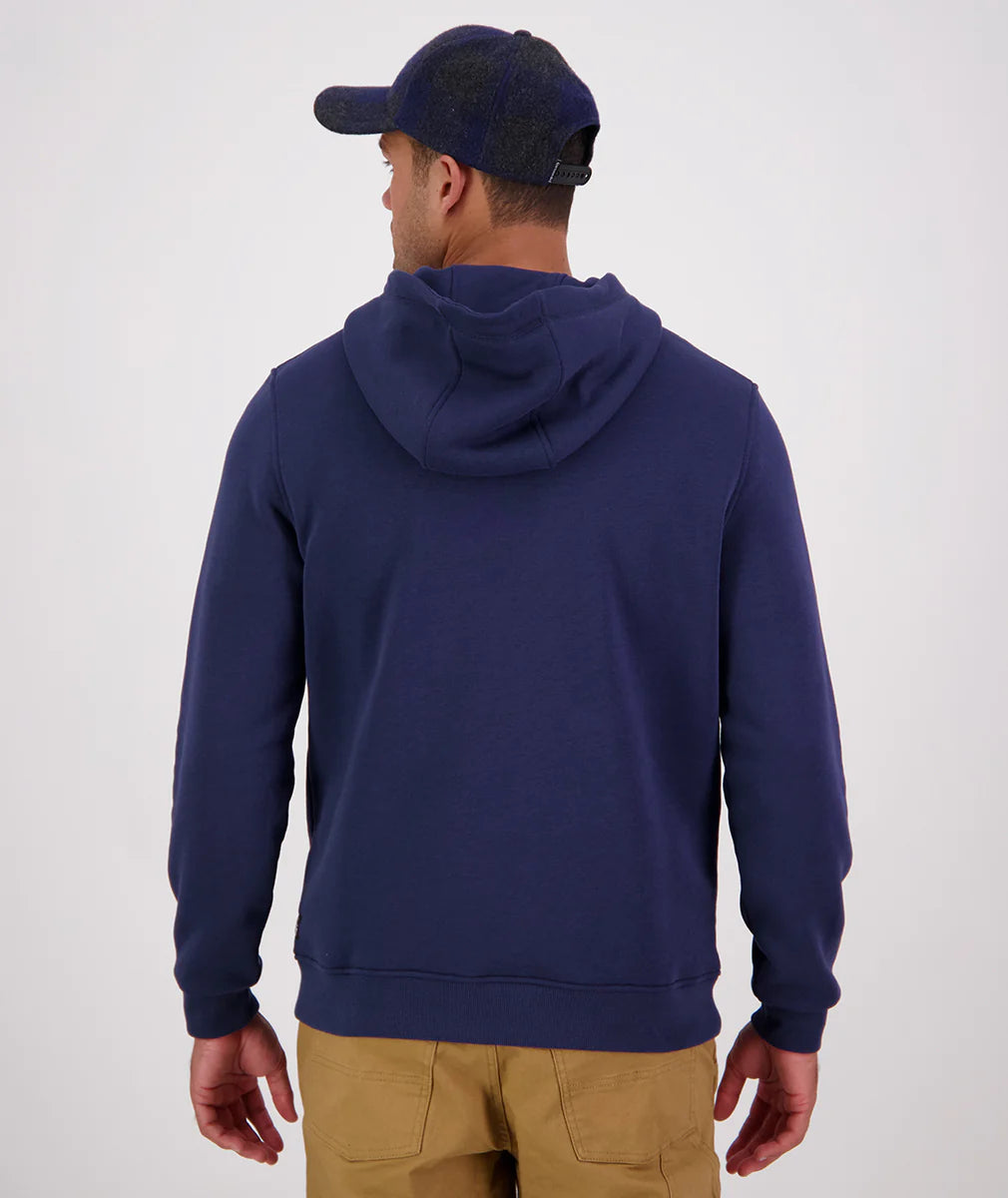 Swanndri Men's Original V2 Fleece Hoodie - Navy/Glacier Grey