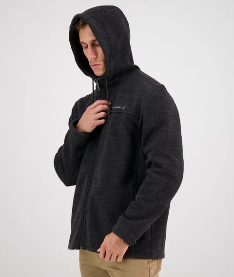 Swanndri Men's Riffleman Wool Blend Hoodie - Charcoal
