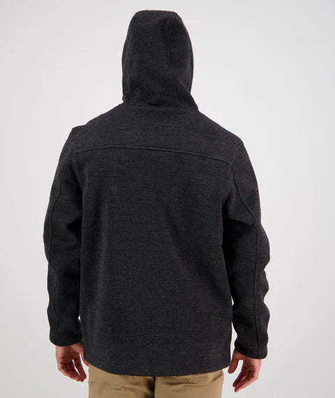 Swanndri Men's Riffleman Wool Blend Hoodie - Charcoal