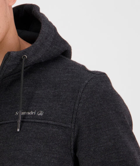 Swanndri Men's Riffleman Wool Blend Hoodie - Charcoal