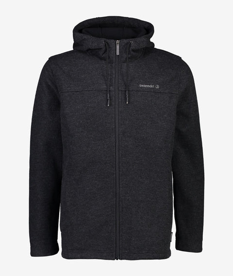 Swanndri Men's Riffleman Wool Blend Hoodie - Charcoal