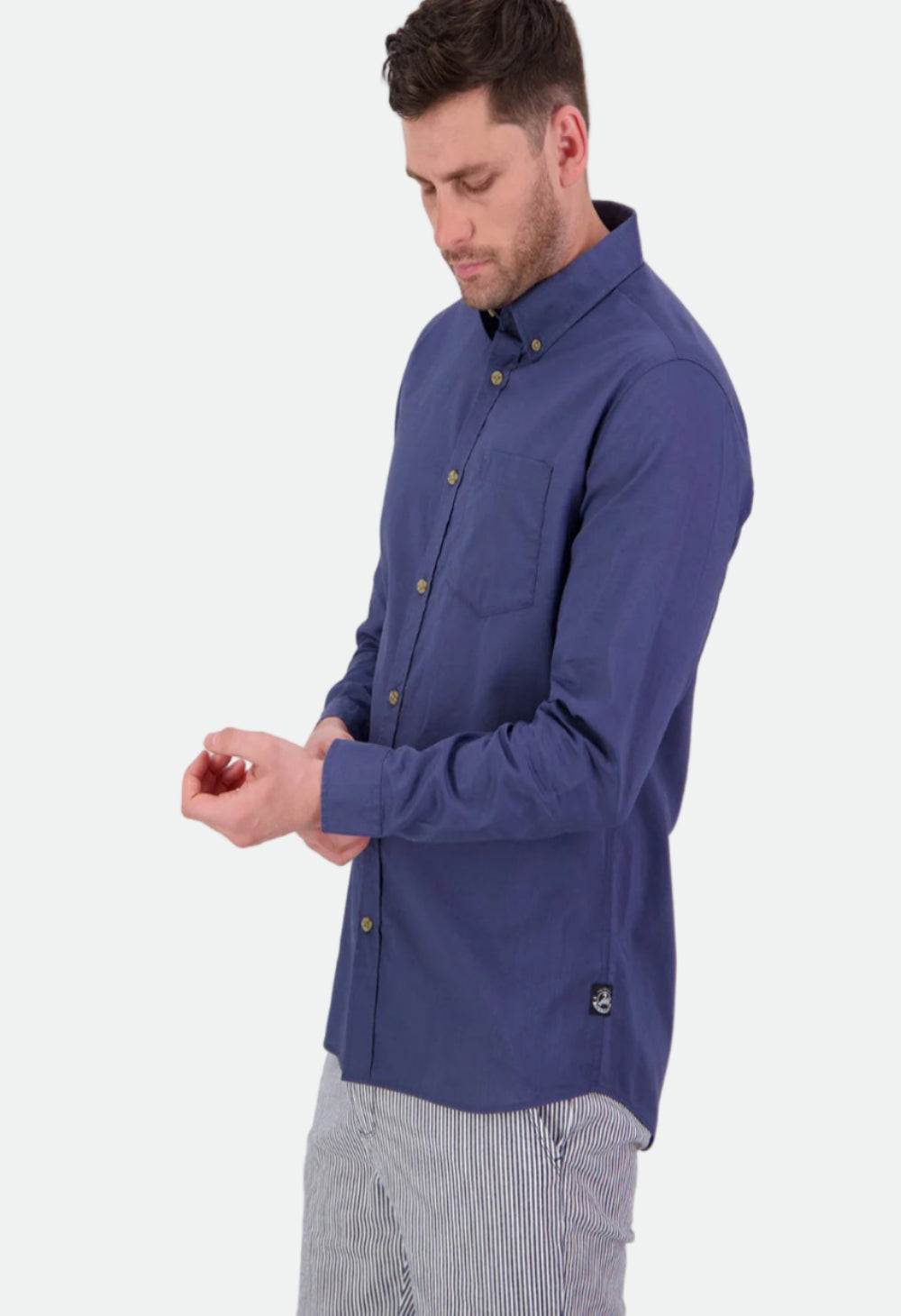 Swanndri Men's Ward Long Sleeve Shirt - Indigo