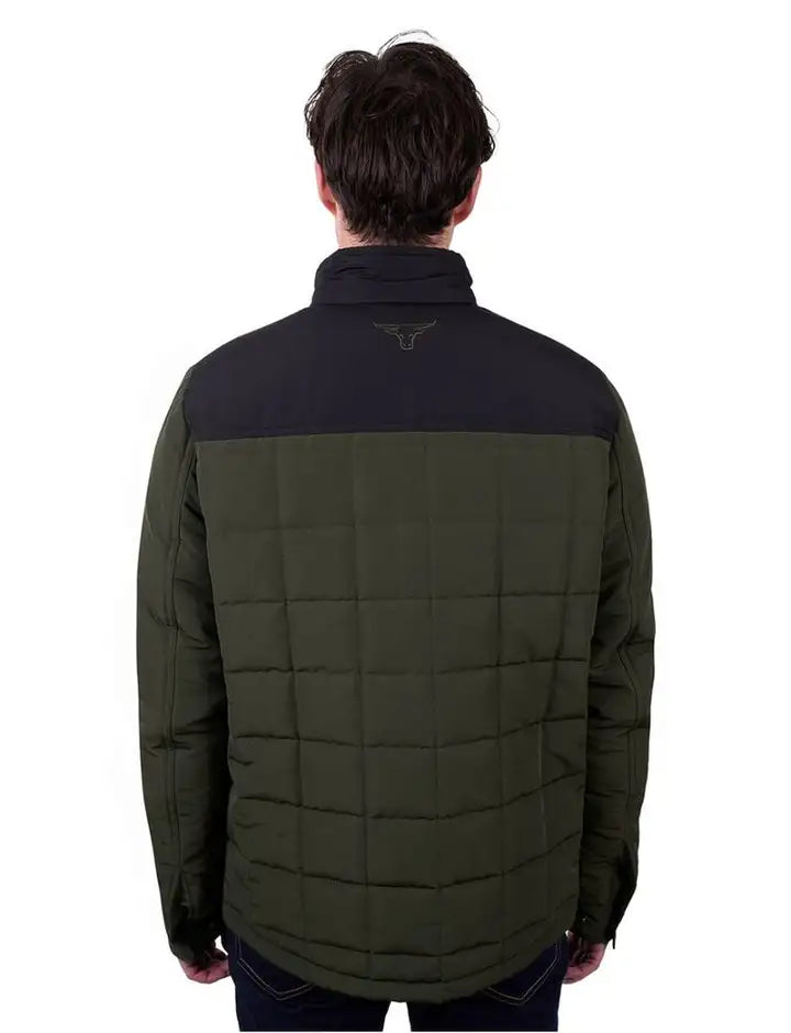 Pure Western Mens Ralph Jacket - Green/Black