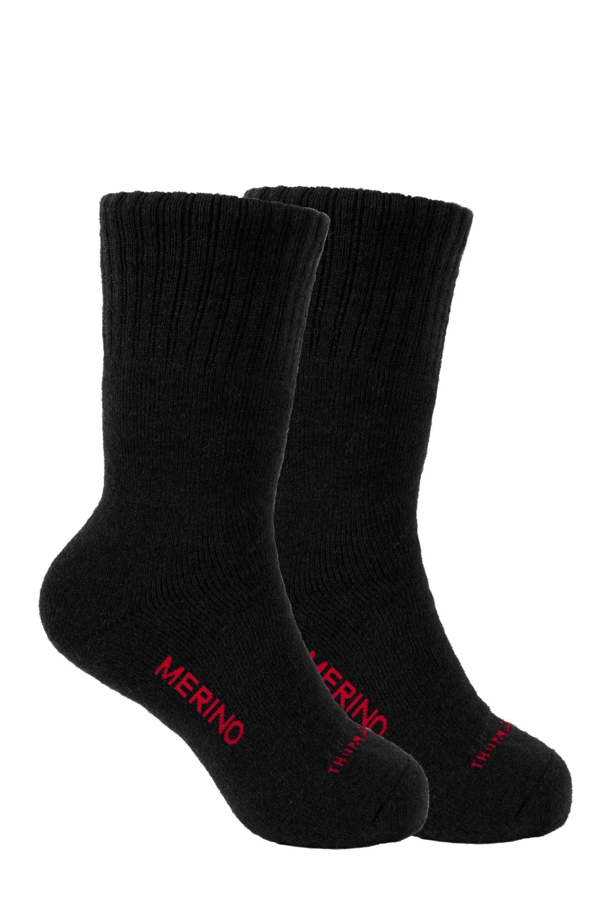 Thomas Cook Mens Merino Logo Socks Twin Pack