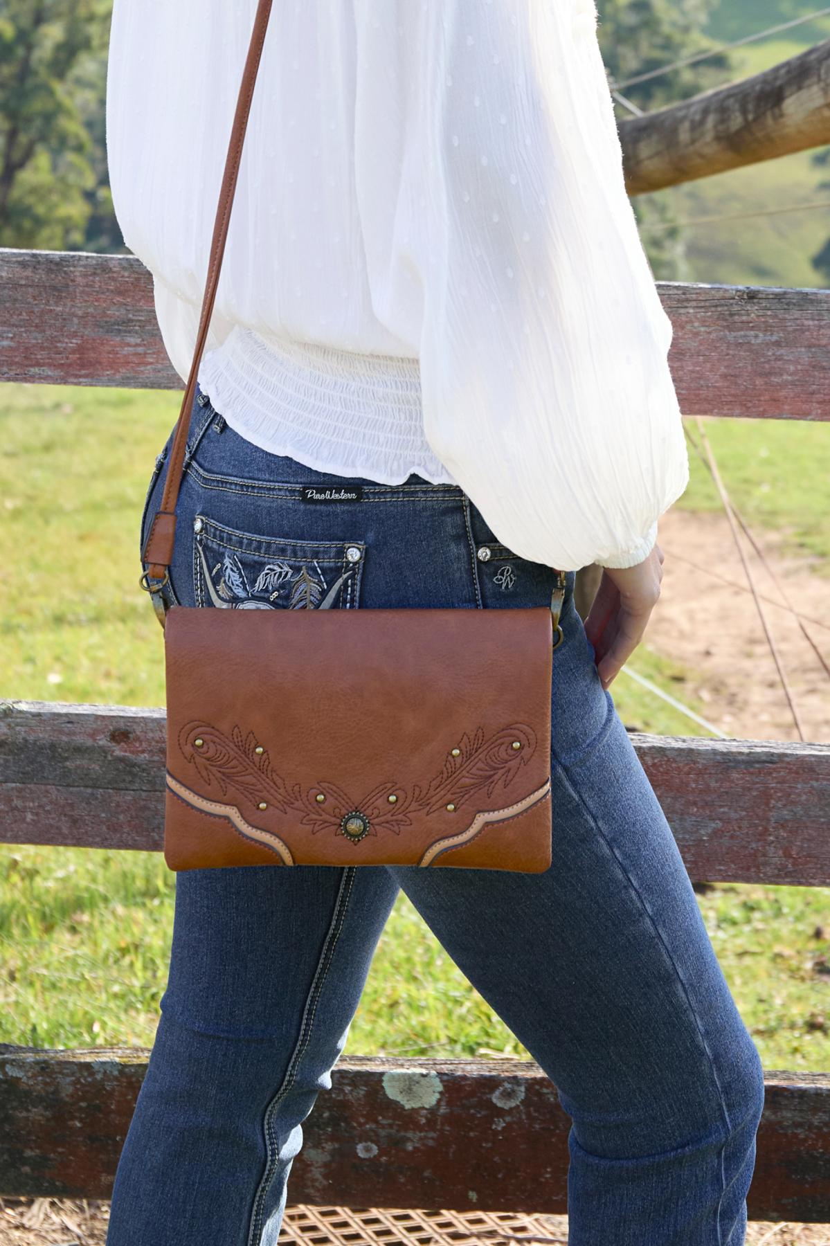 Pure Western Womens Michelle Bag - TAN