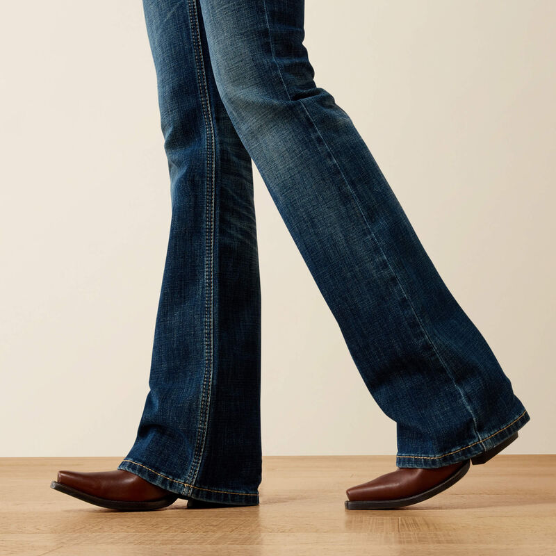 Ariat Women's Mid Rise Fiona Boot Cut Jeans Regular - Istanbul