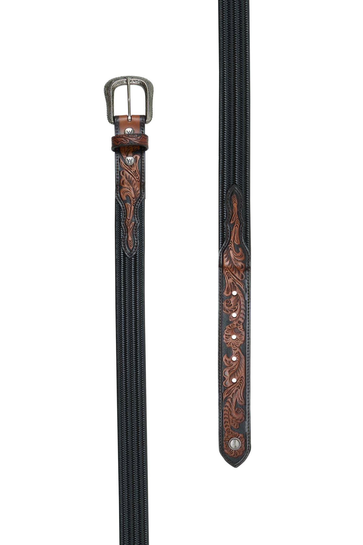 Wrangler Men's Monty Stretch Belt - TAN/BLACK