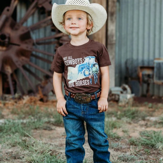 Shea Baby Kids Not All Cowboys Ride Horses Shirt