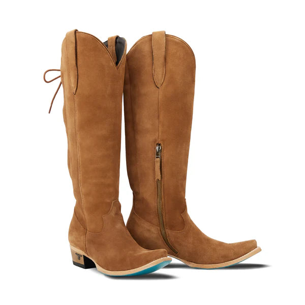 Lane Boots Olivia Jane Knee High Corset - Toffee Suede