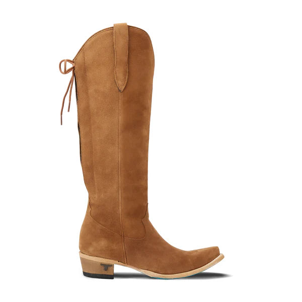Lane Boots Olivia Jane Knee High Corset - Toffee Suede