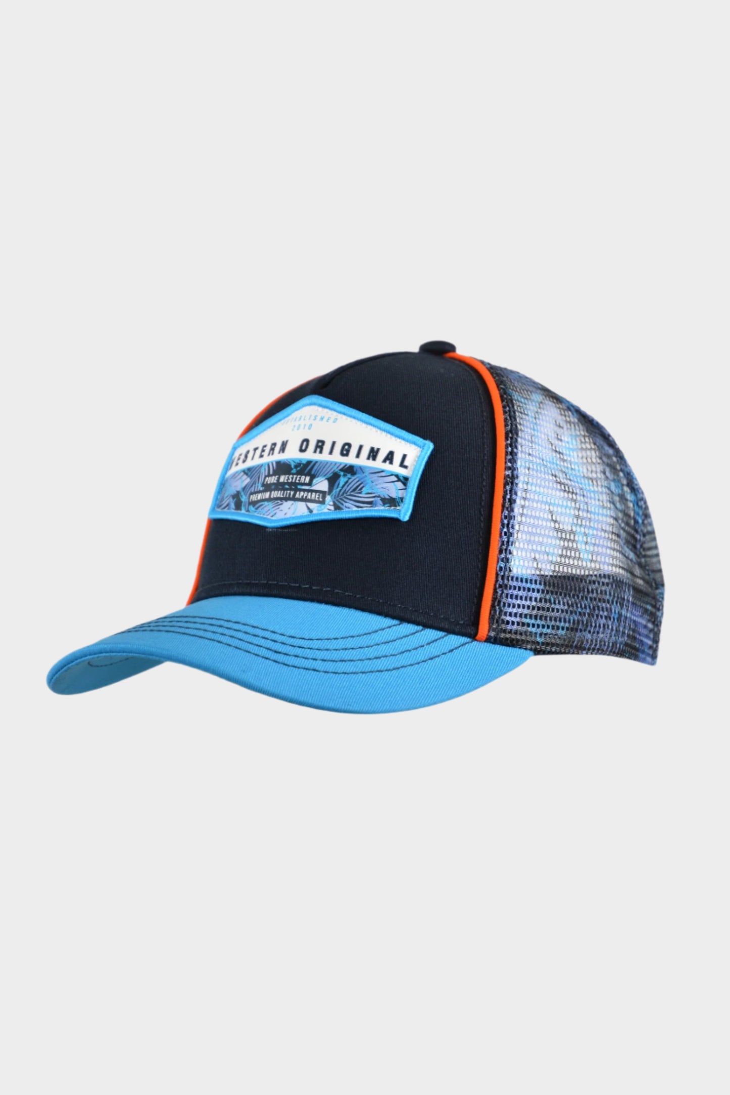 PURE WESTERN KIDS ROBERTSON TRUCKER CAP (NAVY)