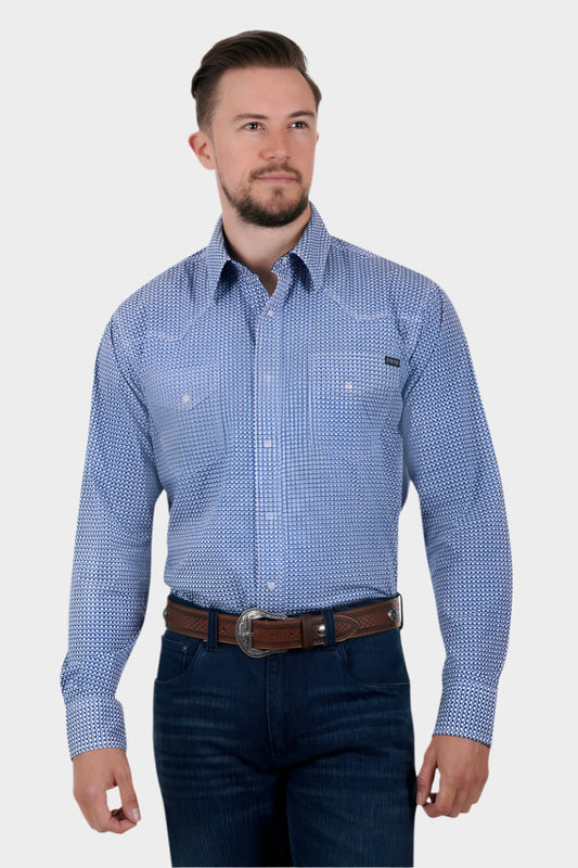 PURE WESTERN MENS OLIVER LS SHIRT