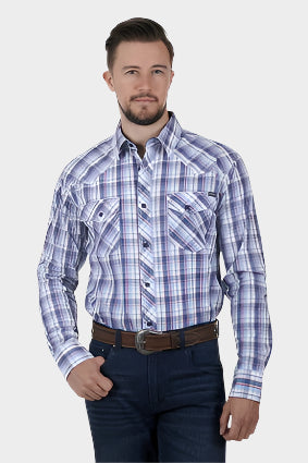 PURE WESTERN MENS ALEX LS SHIRT