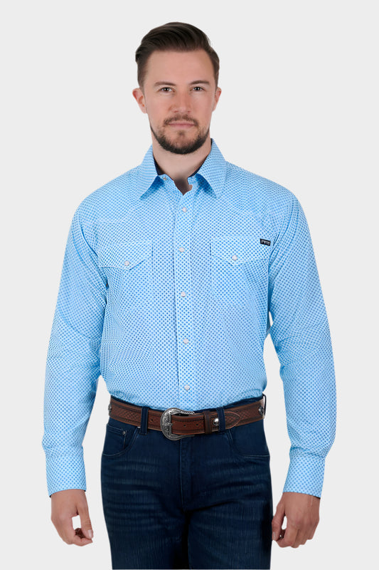 PURE WESTERN MENS THOMPSON LS SHIRT