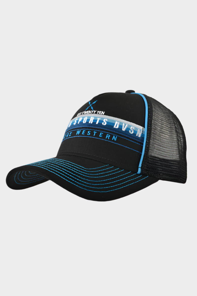 PURE WESTERN MEN'S KEMPTON TRUCKER CAP (BLACK)