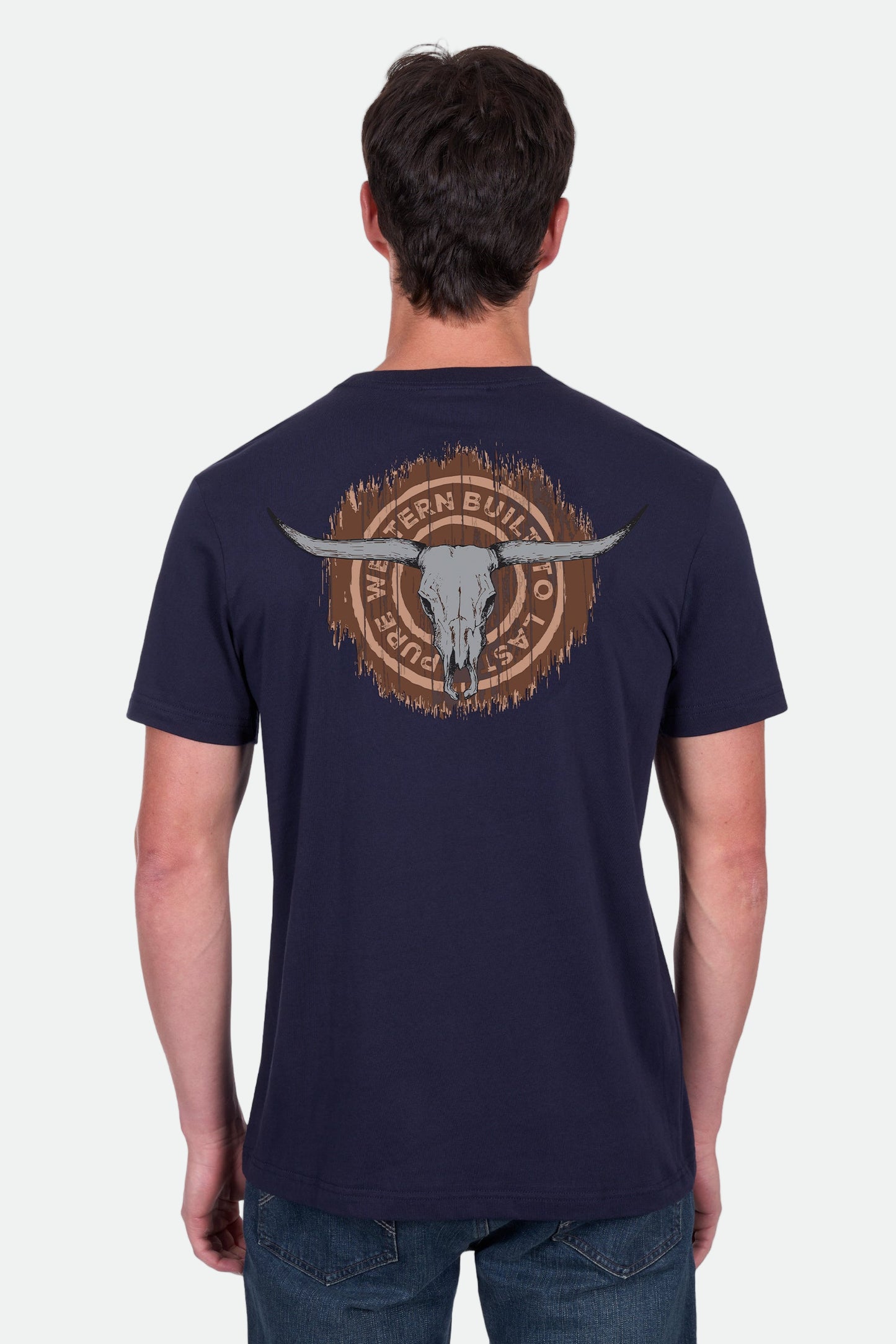 Pure Western Men's Samuel Ss Tee - Navy