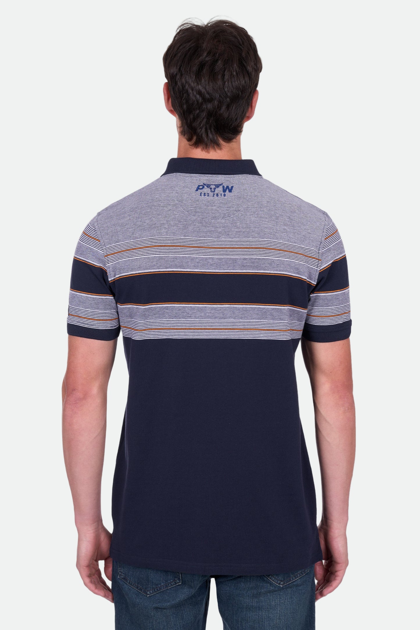 Pure Western Men's Brad Ss Polo - Navy
