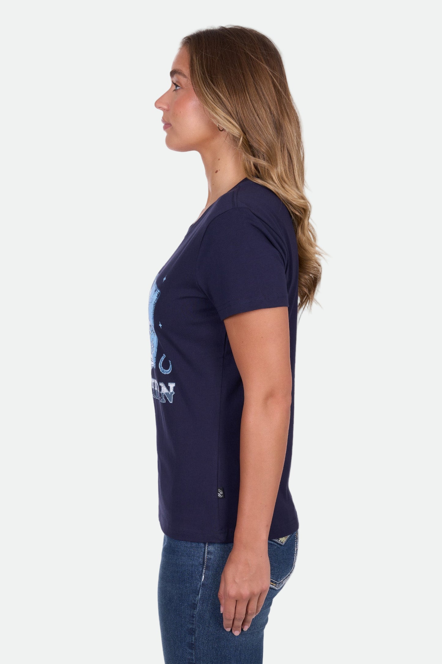 Pure Western Women's Sherry Ss Tee - Navy