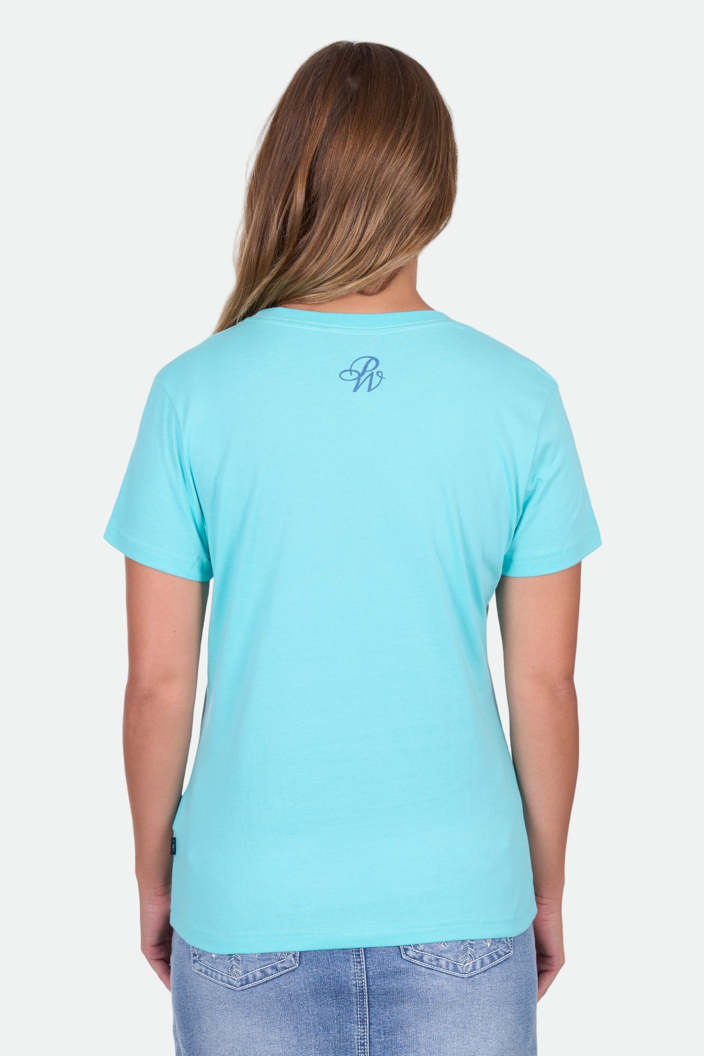 Pure Western Women's Shelly Ss Tee - Turquoise