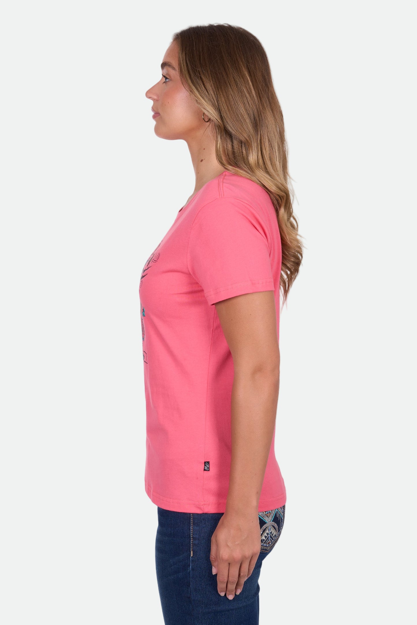 Pure Western Women's Tammy Ss Tee - Pink