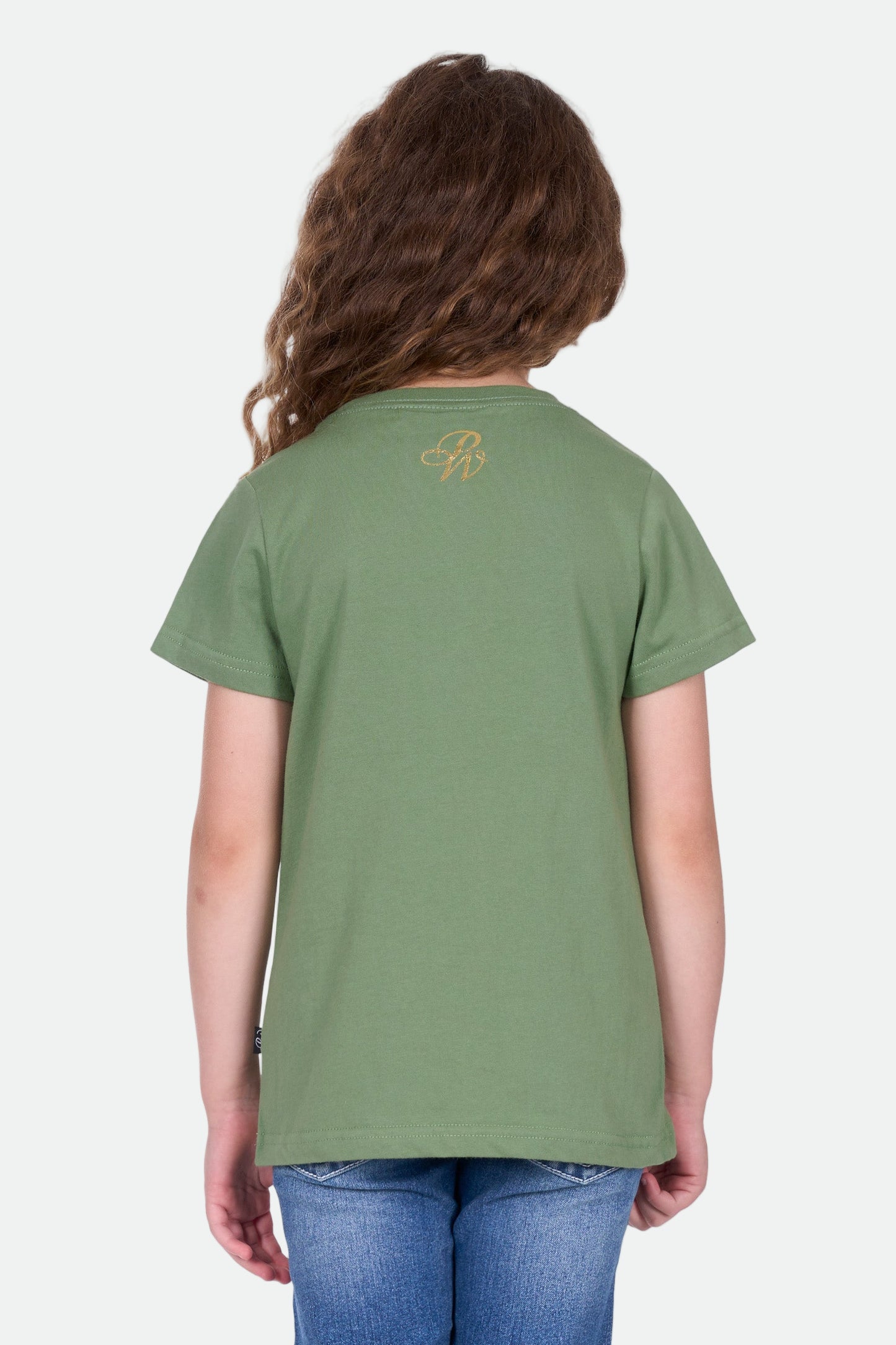 Pure Western Girl's Candice Ss Tee - Moss