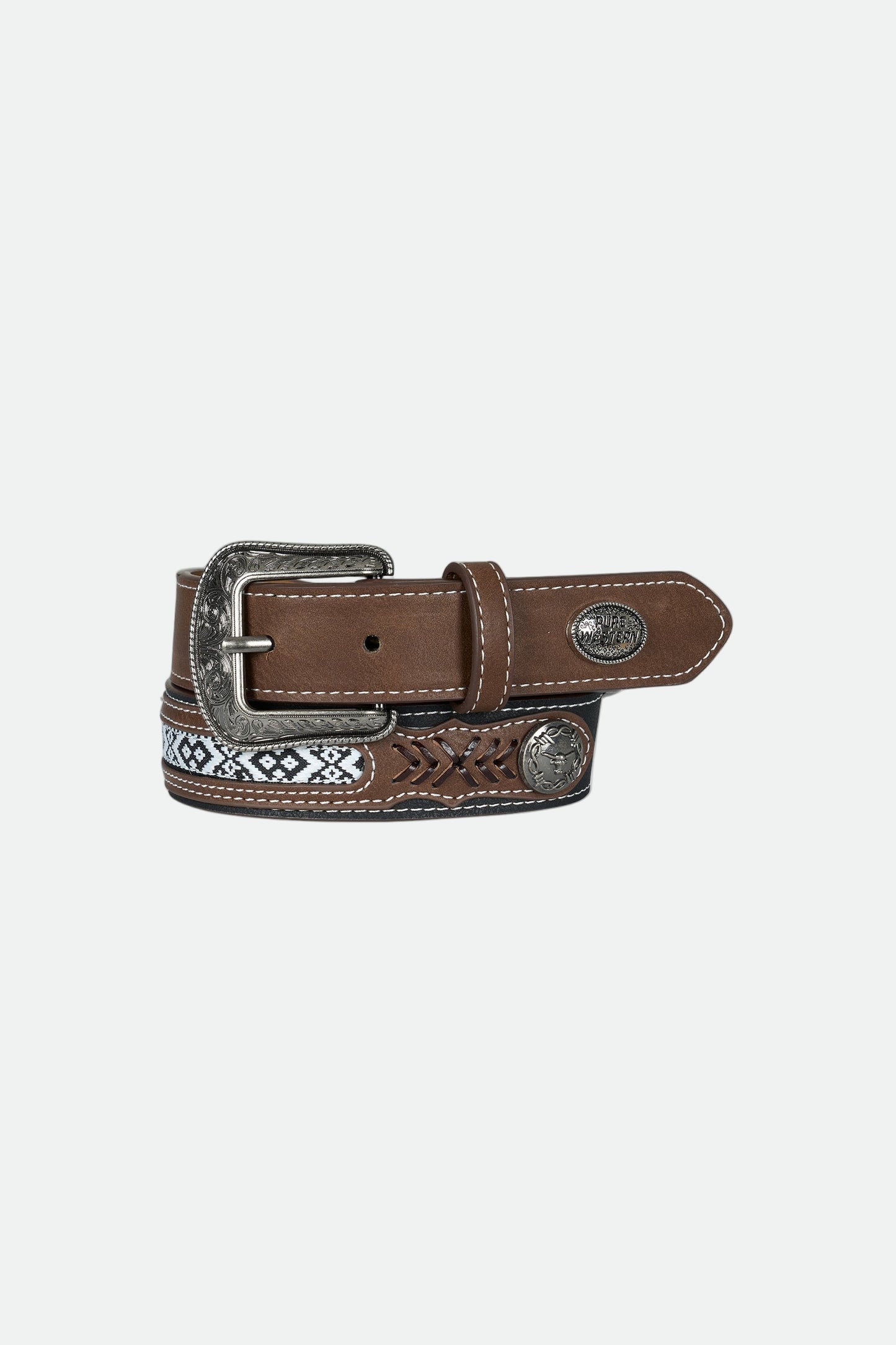 Pure Western Kid's Clayton Belt - Tan/Black