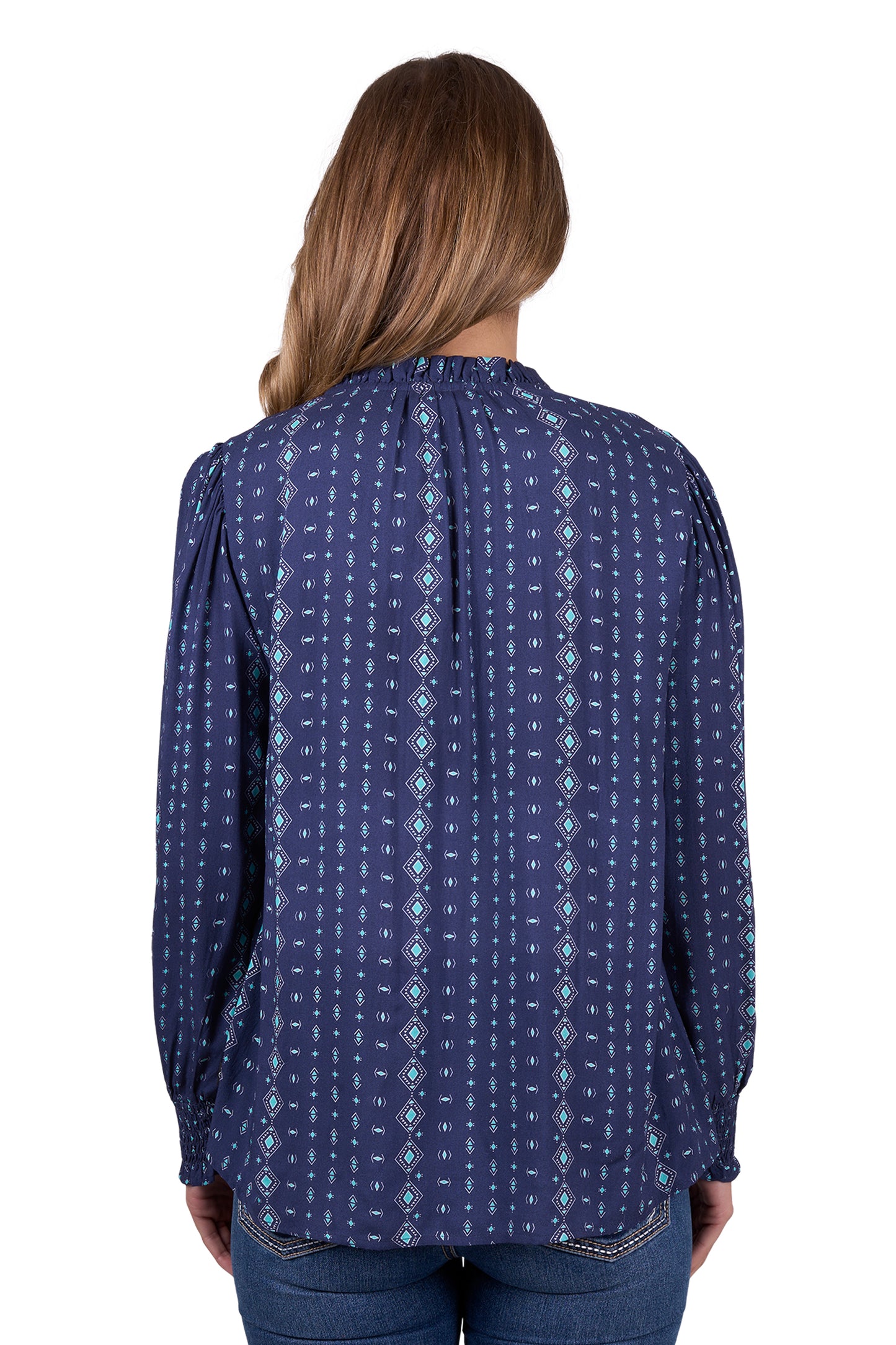 Pure Western Women’s Rachel Blouse - Navy