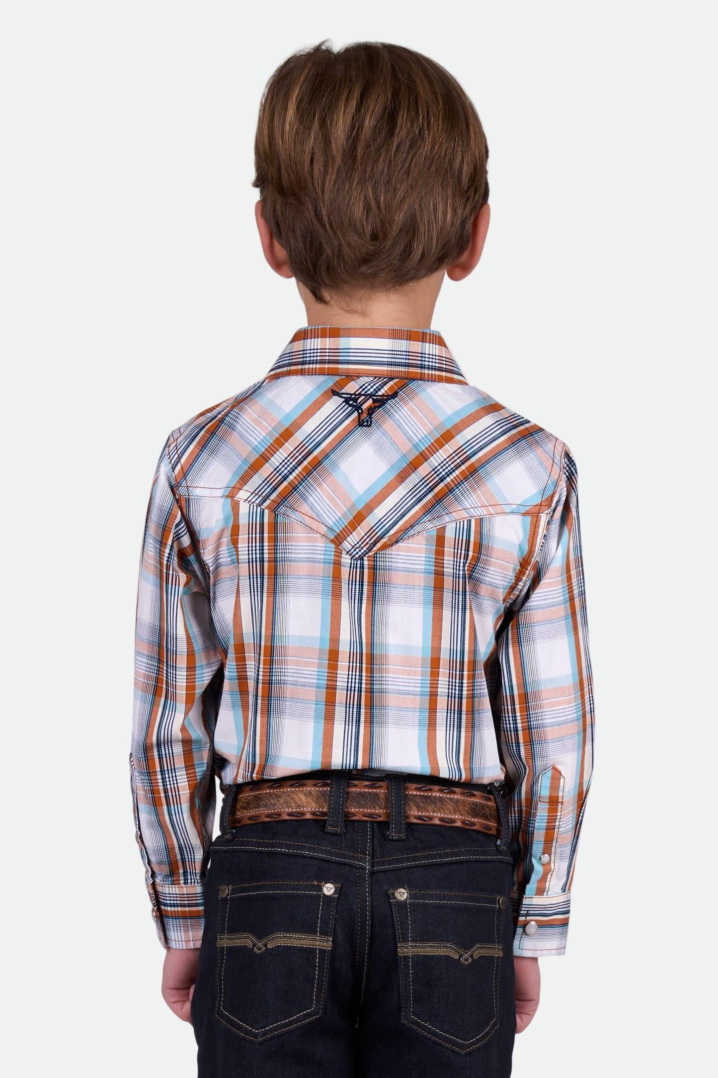 Pure Western Boys Axel Ls Shirt - Tan