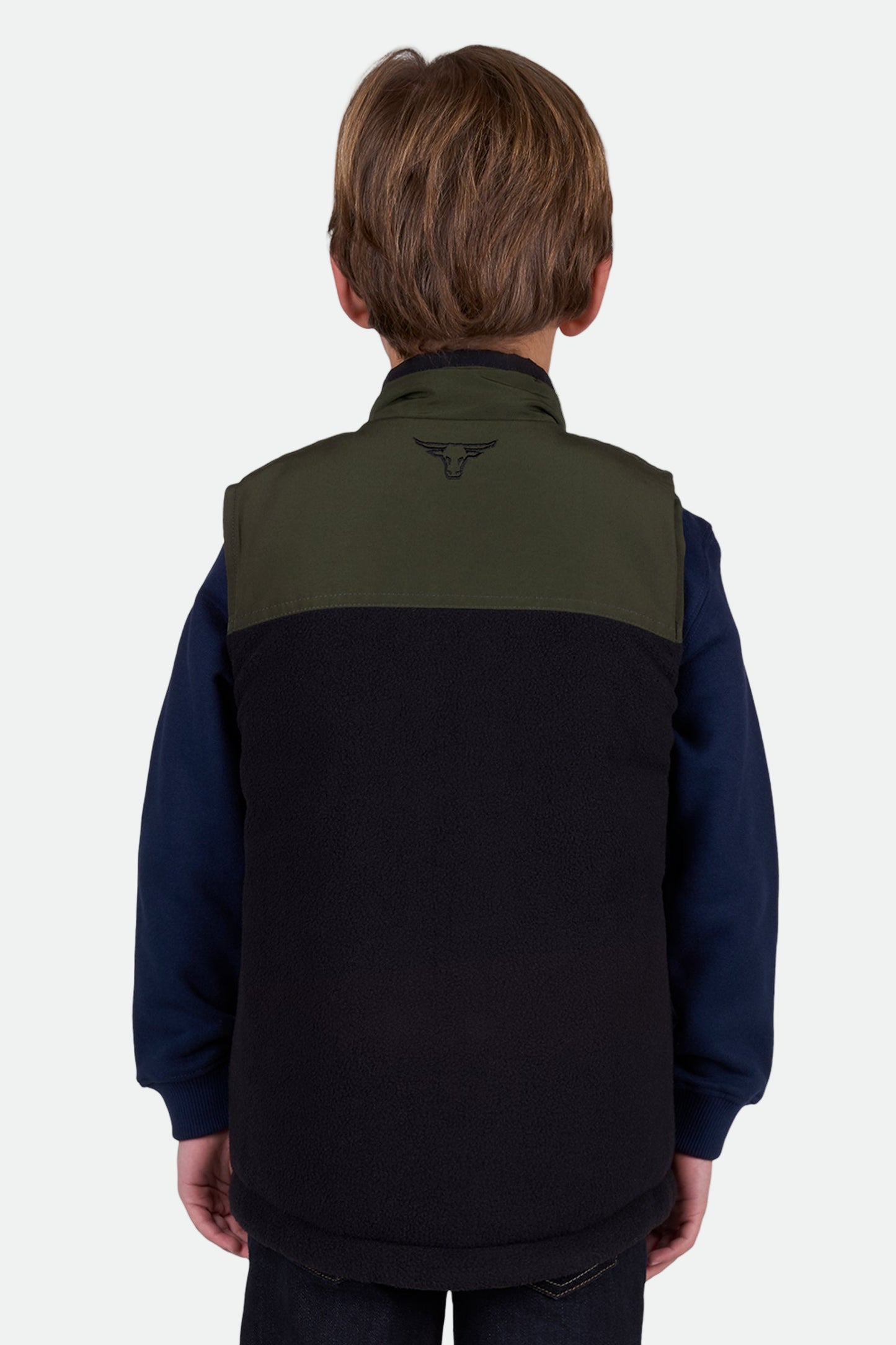 Pure Western Boy's Ralph Revs Vest - GREEN/BLACK