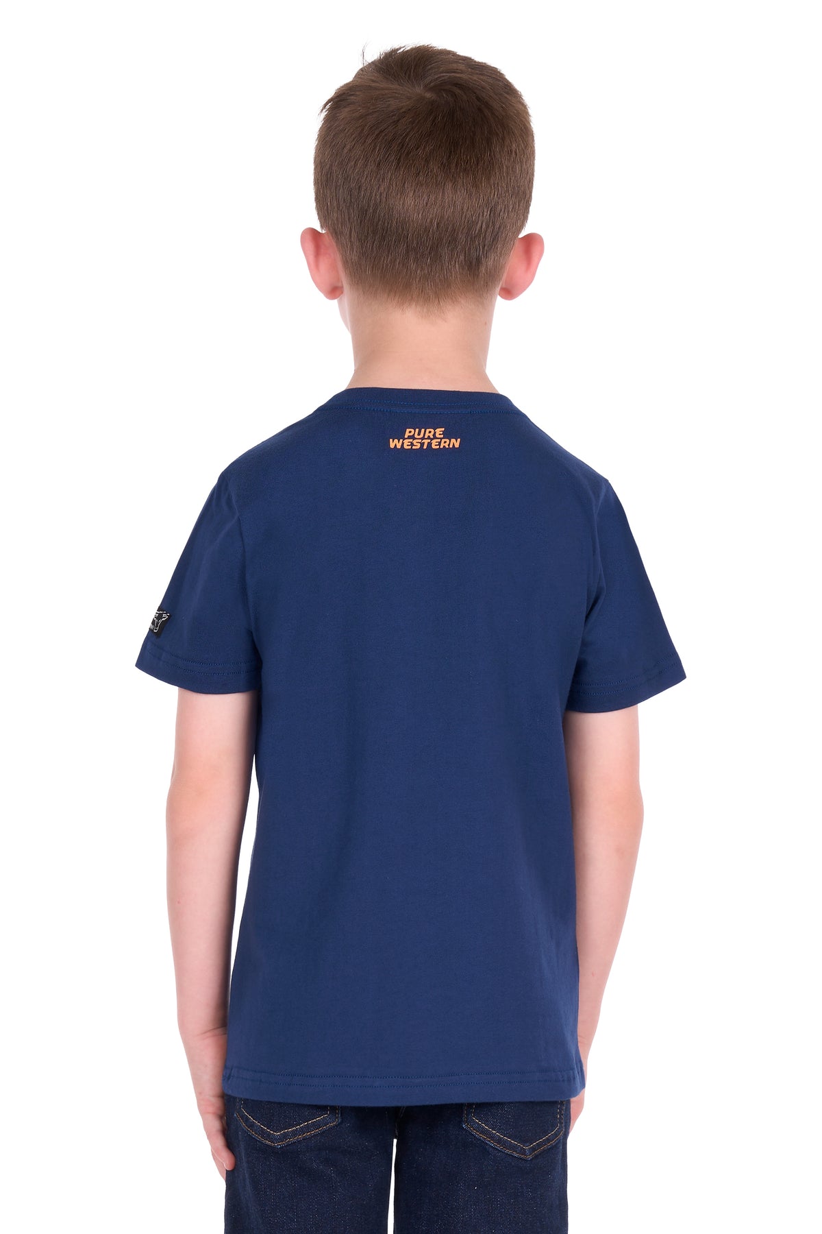 Pure Western Boys Dale SS Tee - Navy