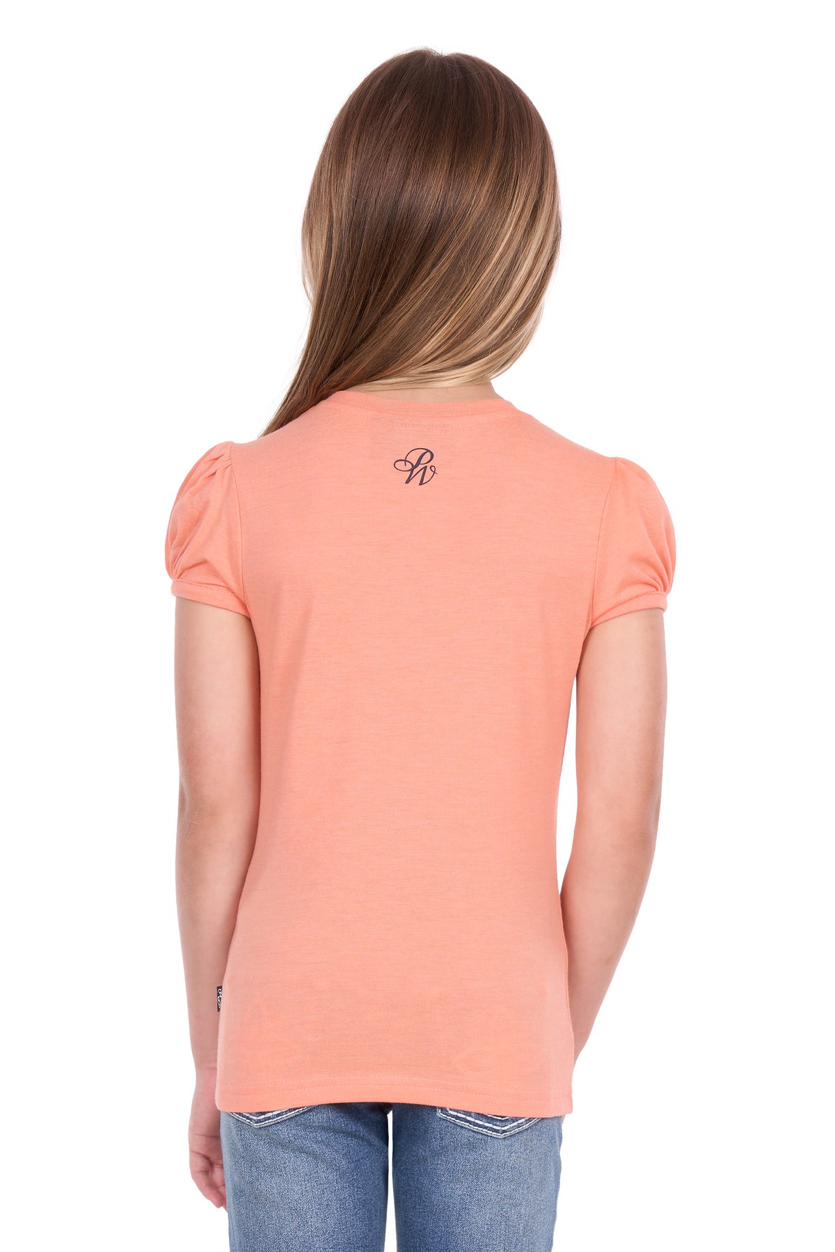 Pure Western Girls Lulu SS Tee - Coral