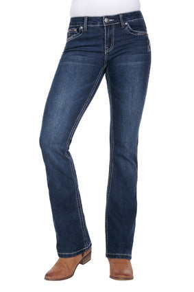 Pure Western Women's Lola Boot Cut Jean - 34Leg