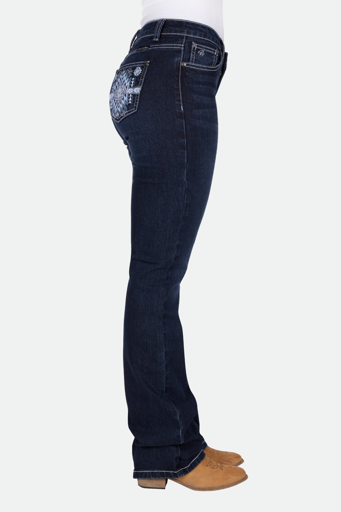 Pure Western Women's Lyn R Rider Jean 36L - Midnight